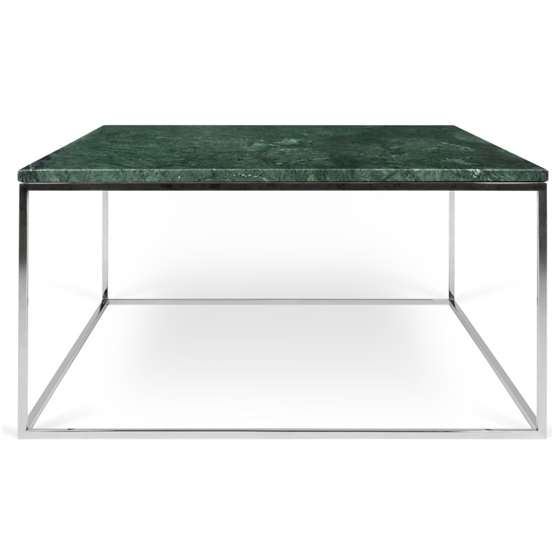 Tonya Frame End Table, Chrome, Green