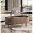 Oval Coffee Table With Lifting Top,42.5” Fluted Center Table With Hidden Compartment & Solid Wood Legs,mid Century Modern Accent Coffee Tables For Living Room,apartment,walnut-955694115