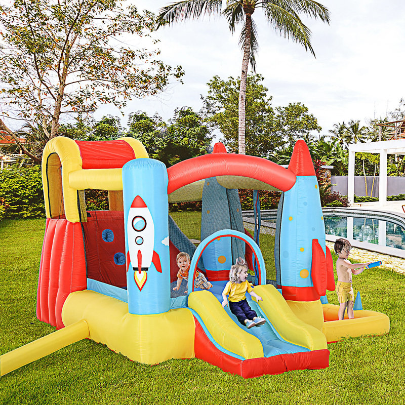 Outsunny Kids Inflatable Water Slide