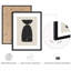 Minimaliste abstrait noir et beige géométrique moderne, dessins au trait, petit décor moderne-102709815