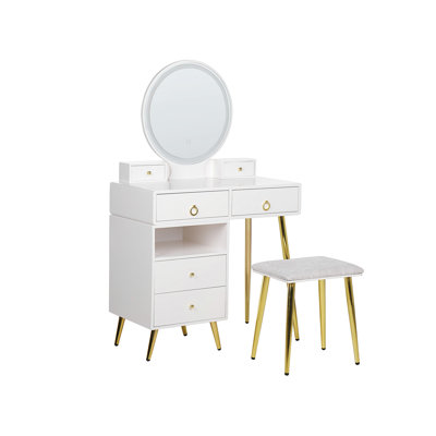Barclee Dressing Table with Mirror