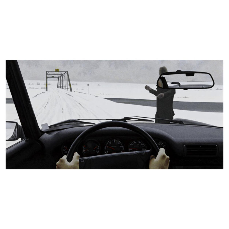 Traveller par Alex Colville - Impression giclée, H 32 po x l 40 po