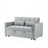 55.1" 3-In-1 Convertible Sofa Bed, Modern Velvet Double Sofa Futon Sofa Bed With Adjustable Back, Storage Bag And Pillow, For Living Room, Bedroom-805611078-805611074