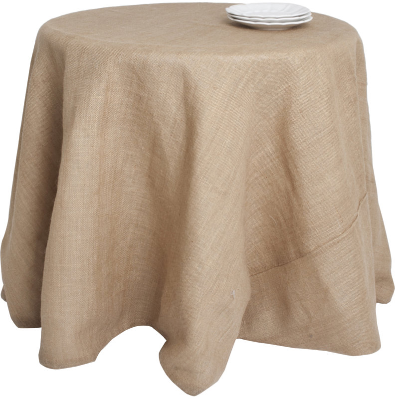 Halterman Tablecloth, 132" L x 132" W, Natural