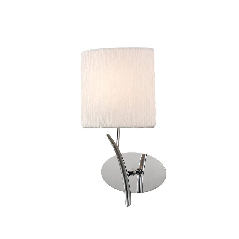 Phaidra Plastic Armed Sconce, White, No, Black