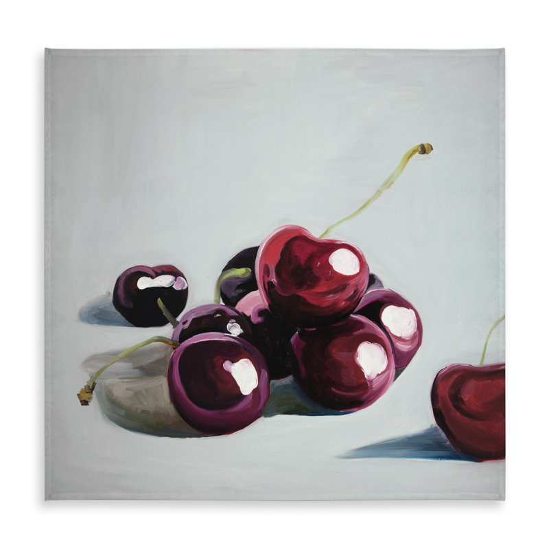 Glossy Dark Cherries Tablecloth - Hyperrealist Home Decor