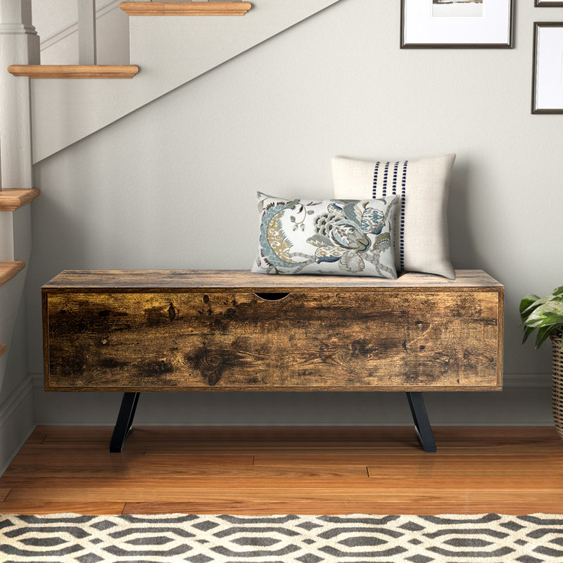 Loftin Solid Wood Storage Bench