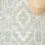 Tapis bleu clair / ivoire en jute / sisal tissé à plat Ponce Adriana-2118069374