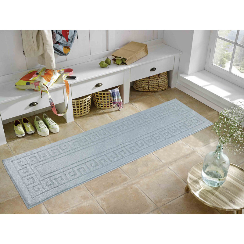 Millfield Non-Slip Indoor Doormat, 80cm W x 300cm L, Dark Grey