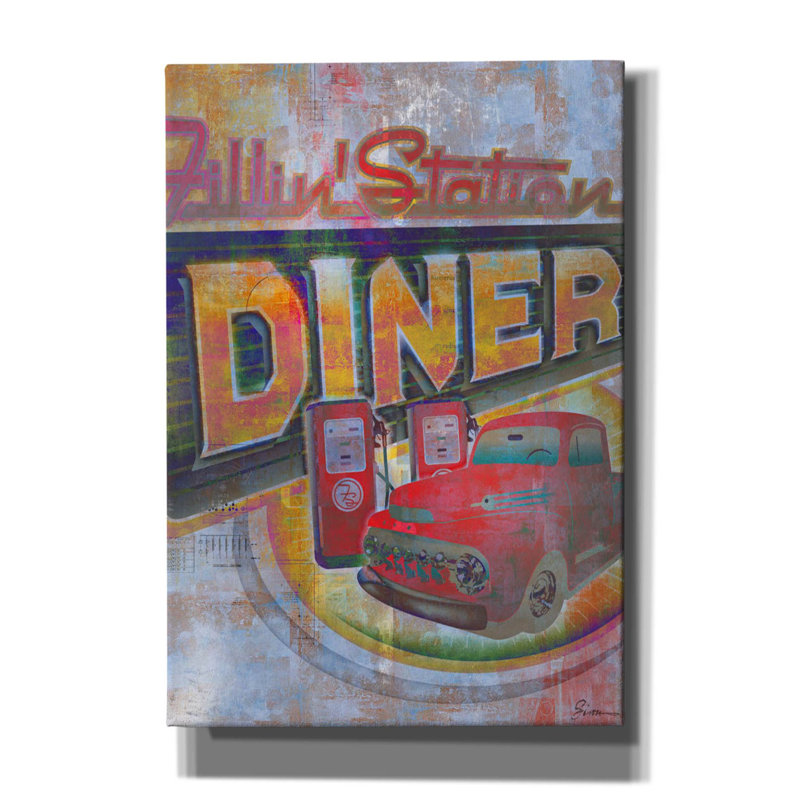 " Fillin Station " by Greg Simanson, 26" H x 18" W x 0.75" D