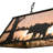 Rustic Lodge 6 - Light Black Pool Table Lights Pendant