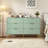 Sage Green Modern 6 Drawers Dresser For Bedroom, 56" Wide Wood Chest Of Drawers-539985513