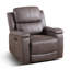 Fauteuil inclinable manuel en cuir végétalien moderne large de 37 po avec porte-gobelet Westwick-161657609