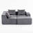Modular Sectional Sofa, Modern Couch With Matching Ottoman