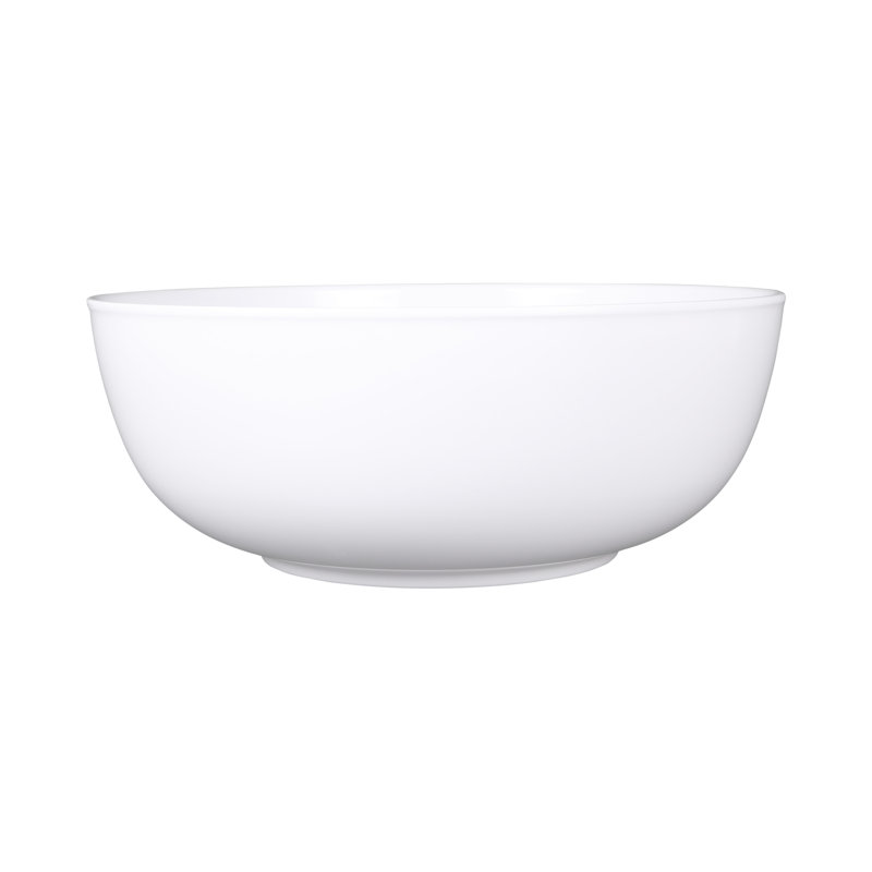 Bol de service en mélamine 400 fl à grande mélamine classic, Blanc, 5.75" H x 15" W x 15" D
