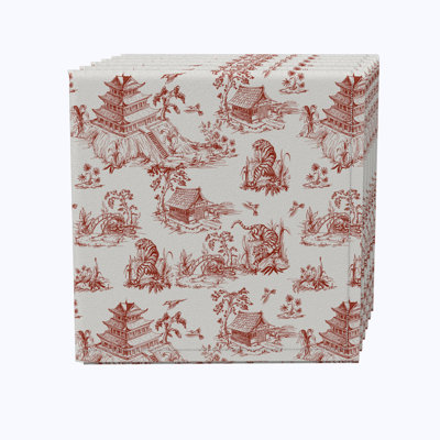 Caille 100% Cotton Floral Square Napkin