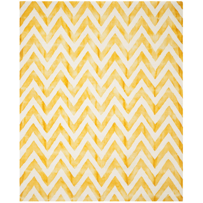 Tapis en laine touffeté à la main Danny, Rectangle de 9 pi x 12 pi