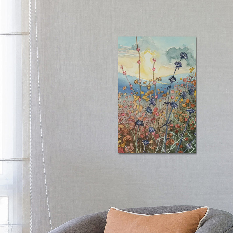 Tuna Canyon Flowers At Sunset 1 Piece Wrapped Canvas Painting, 66.04 cm H x 45.72 cm W x 3.175 cm D