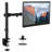 Mount-It! Full Motion Height Adjustable Single Monitor Arm Mount | Fits 13 - 32 in. TVs with C-Clamp