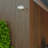 7-In. Grey Aluminum LED Outdoor Bright Security Flood Light, Dusk To Dawn, Selectable CCT, 5000 Lumens