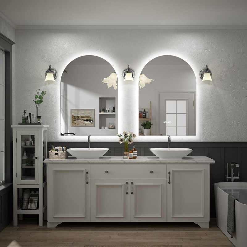 Aevar LED Lighted Wall Mirror, 36" x 26"