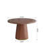 Table de cuisine à piédestal en bois massif et noyer Holguin-1940226383