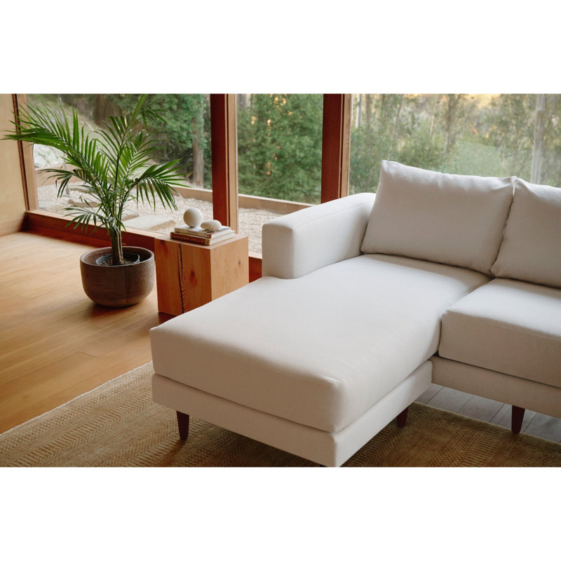 Essential Sectional, Cobalt Striped Hemp Blend, Cylinder