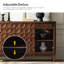 Buffet Damera Farmhouse avec pieds en bois-102507170
