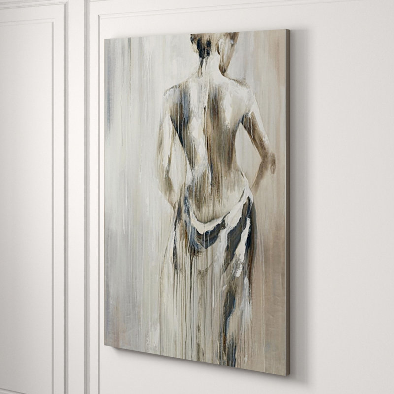 Subtle Dawn Painting, Frameless Print - Knife Gel, 81" H x 54" W