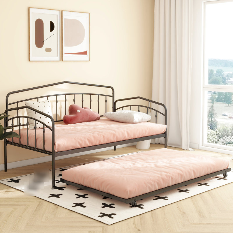 Black Twin Daybed With Trundle - Support, Bedroom Manifest Prestigious