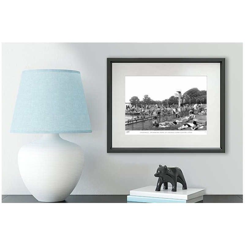 Chigwell, Swimming Pool At Grange Farm Centre C1960 by Francis Frith - Single Picture Frame Print, 40cm H x 50cm W x 2.3cm D