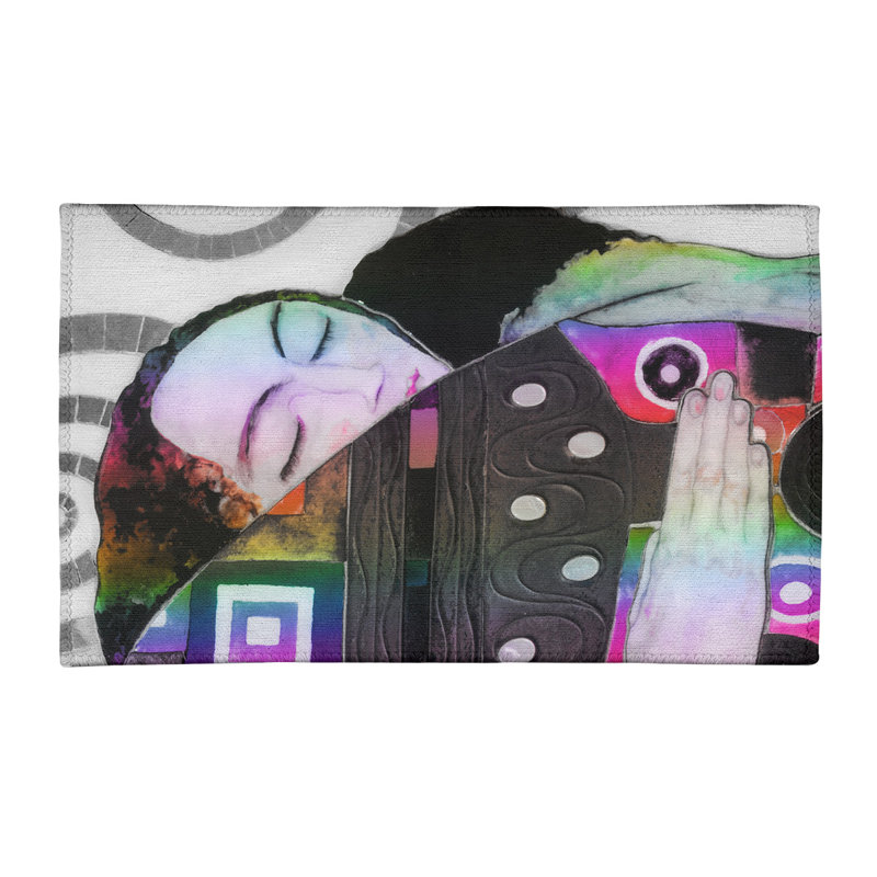 Tapis rose/gris/noir zone, Rectangle 2 pi x 3 pi