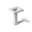 Memoirs® 26.375" Tall Rectangular Pedestal Bathroom Sink with Overflow-1998482403-1998482430