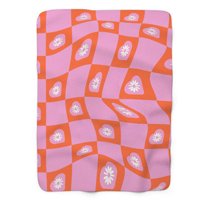 Funky Valentine - 1 Piece Premium Sherpa Blanket
