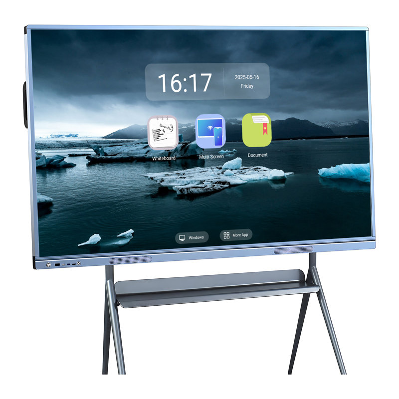 JYXCN Smart Board?Wireless 4K Interactive?Multi-Touch Collaboration Board 86 Inch for Cloud Connectivity for Hotel/Lobby Display/Classroom?