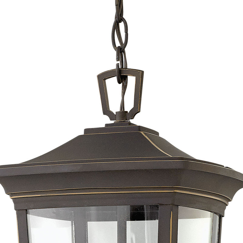 Bromley 3 - Light Lantern Geometric Pendant, Oil Rubbed Bronze