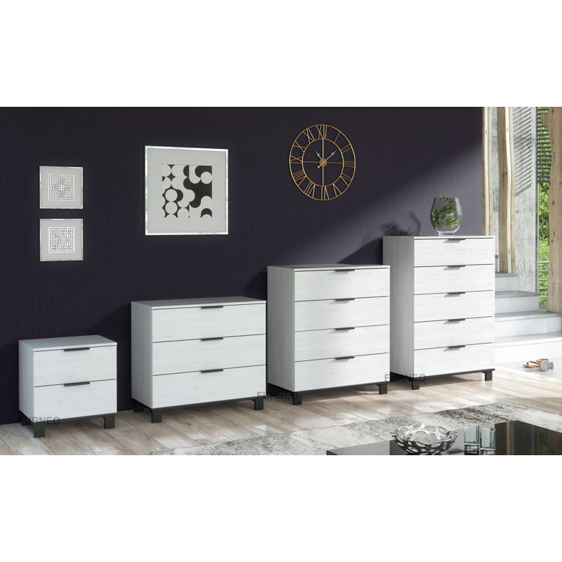 Areta 80cm W 4 - Drawer Chest of Drawers