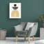 Composition moderne et contemporaine de style Mid-Century sur toile-93517860