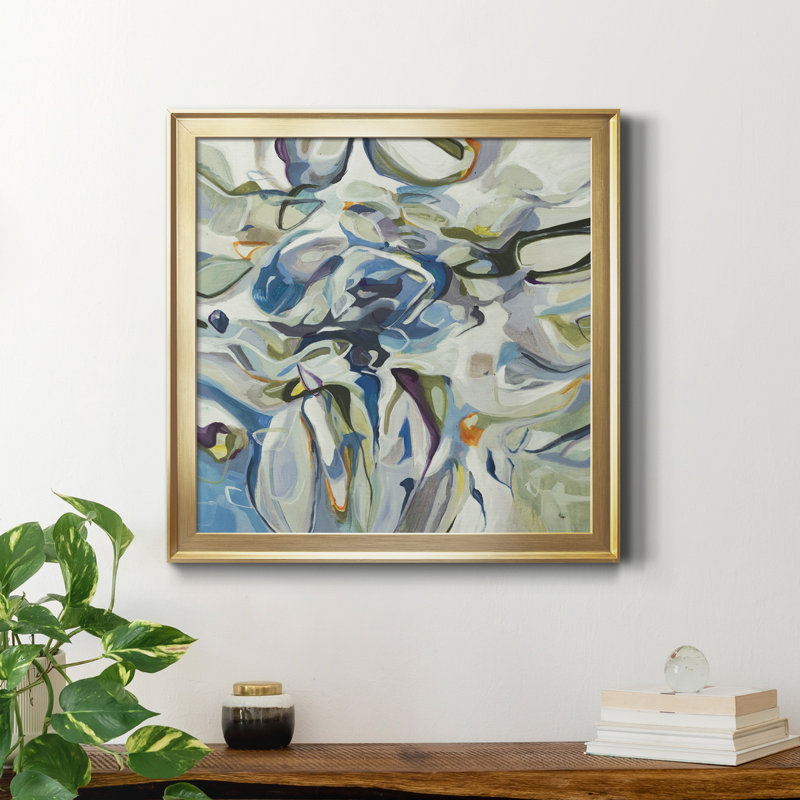 «Out of the Blue», reproduction d'art sur toile encadrée, H 17,5 po x l 17,5 po x P 1,5 po, Cadre noir