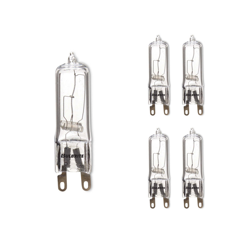 40 Watt T4 Halogen Dimmable Light Bulb Warm White (2900K) Base