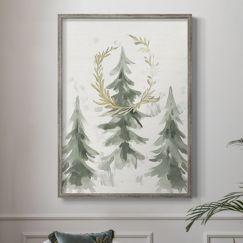 «Christmas Holiday», art encadré en bois massif, H 11 po x l 9 po