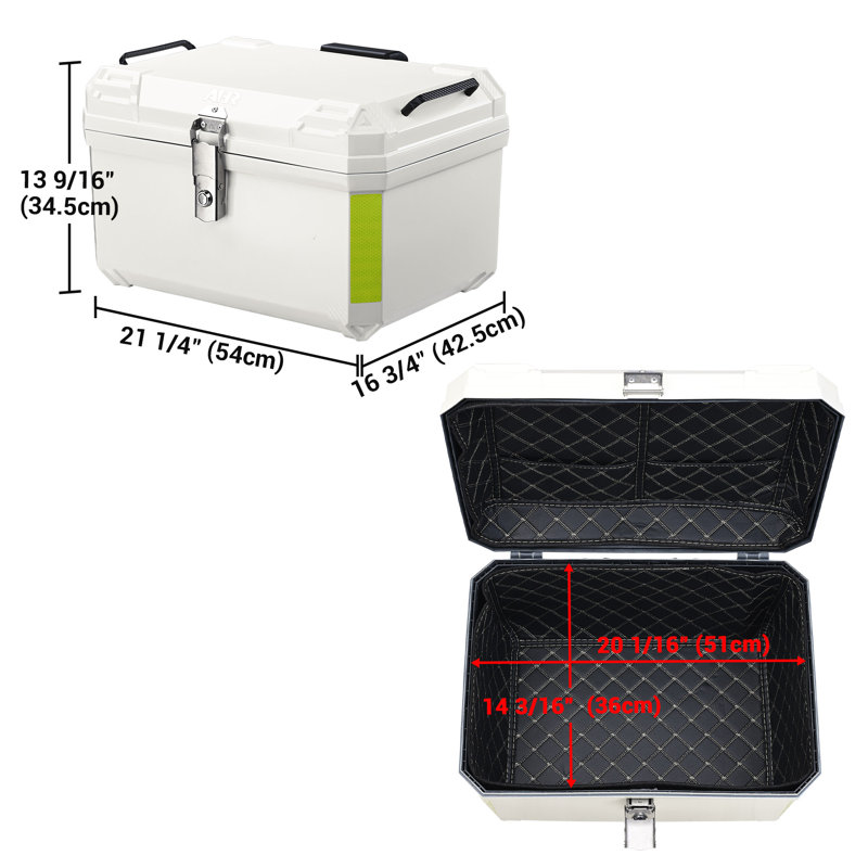 Dossier de rangement pour coffre de scooter Ahr 65L