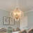 Sotion 5-Light Dimmable Farmhouse Geometric Chandelier Rustic Candle Style Pendant for Kitchen Island Cottage-13997256