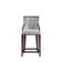 Upholstered Counter Stool with Solid Wood Frame