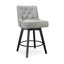 Tabouret de comptoir pivotant de 25,98 po Bianny-1190081031