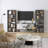 Asymmetrical Display Shelf & Bookcase, 5-Tier, Black