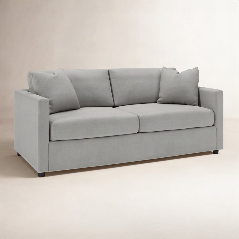 Godwin 75" Sofa, Bayou Light Gray Canvas