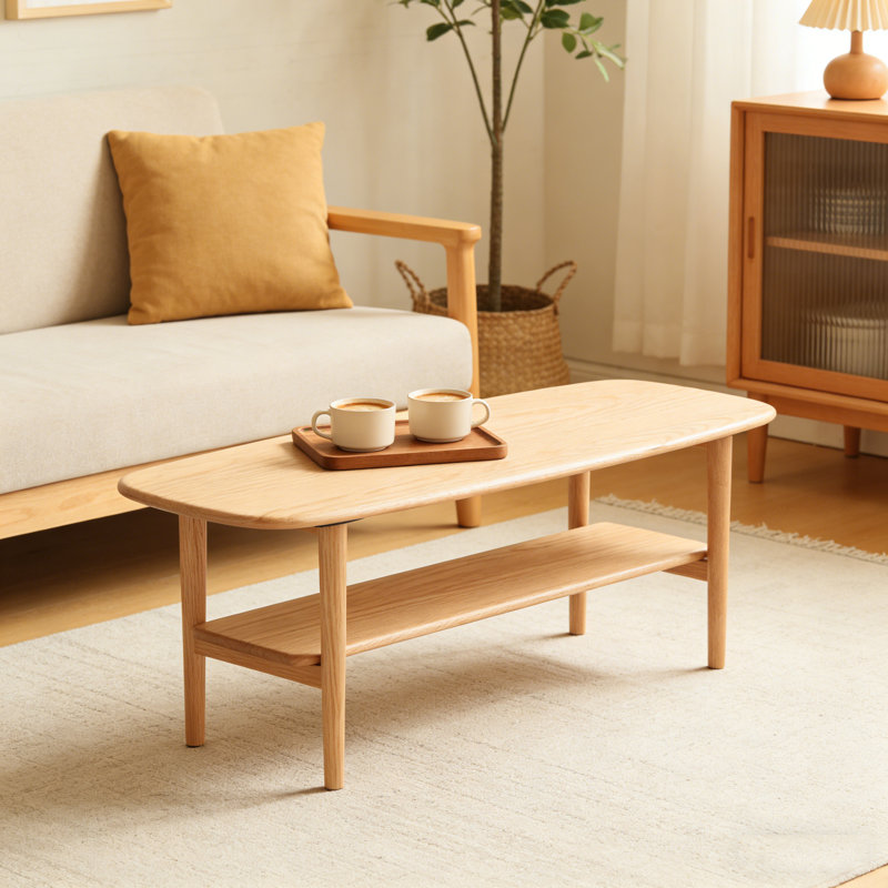 Table basse 100% bois massif 100 x 40 x 42 cm, H 16,54 po x L 39,37 po x l 15,75 po