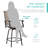 Powder Coated Steel Outdoor Stool