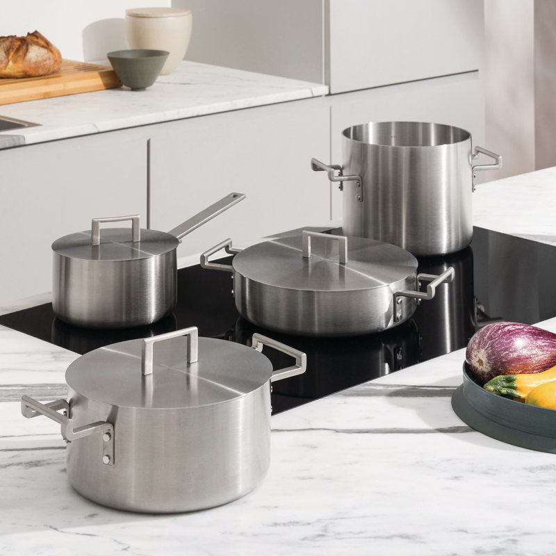 9.45'' Stainless Steel 3-Ply Non-Stick Stock Pot